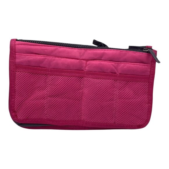 Multipurpose Travel Handbag Insert Organizer Multiple Pockets Pink Women's - Picture 1 of 9